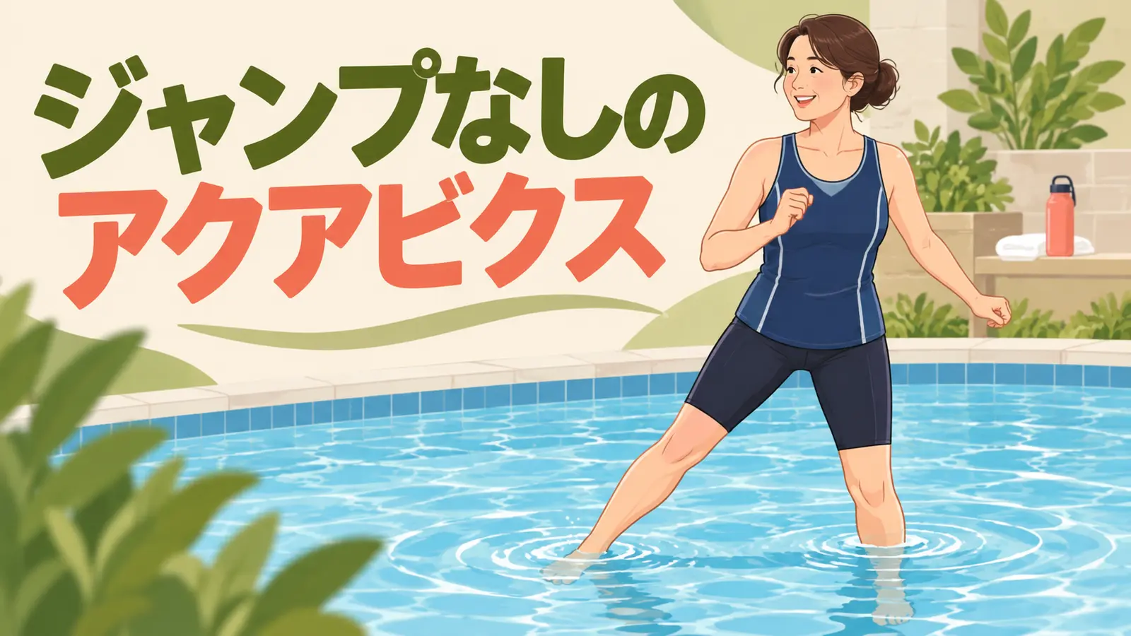 ジャンプなしのアクアビクスのアイキャッチ
