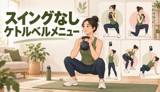 スイングなしケトルベルメニュー｜音と勢いを抑える初心者向け5種目