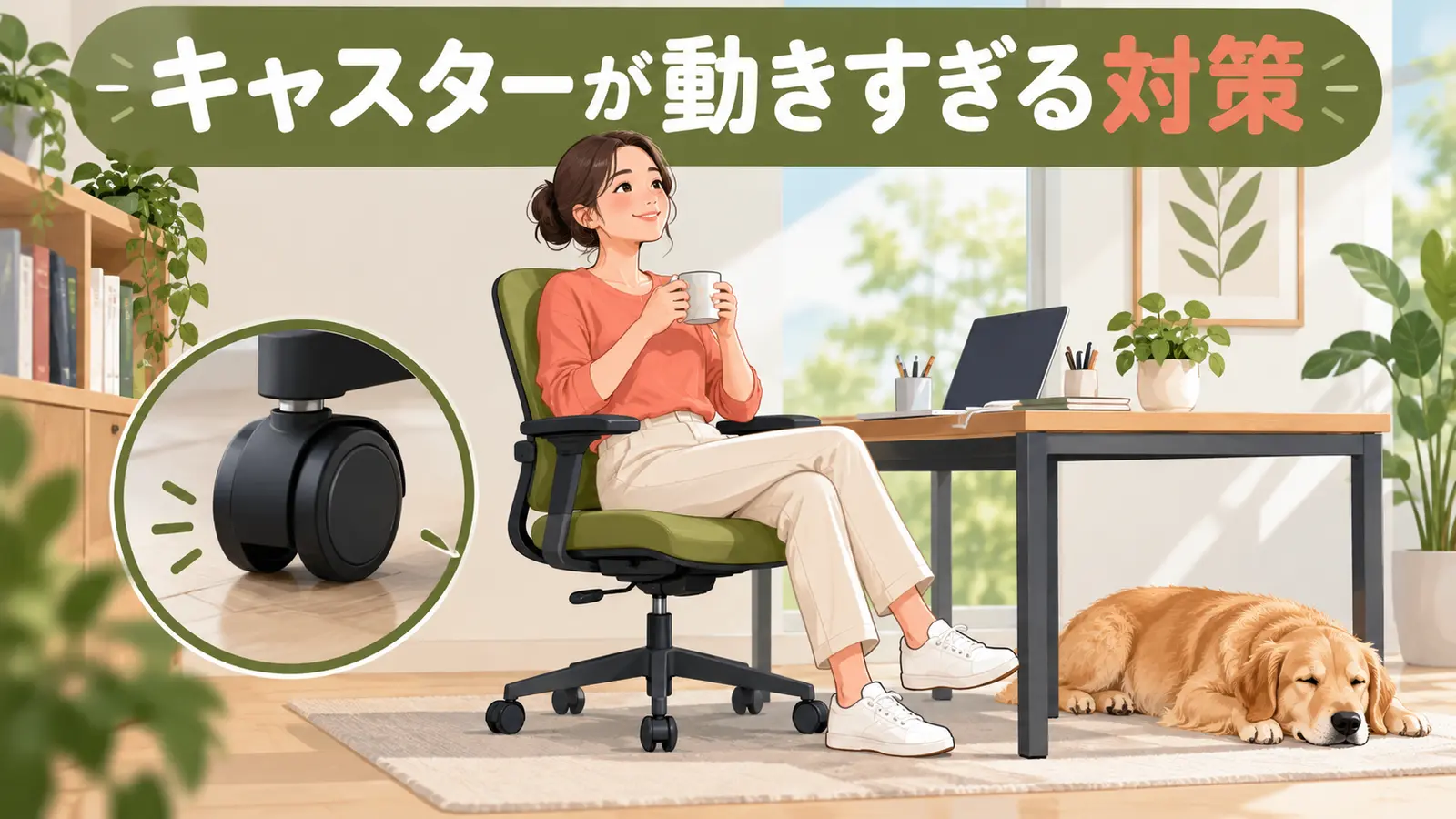キャスターを無理なく使う配置