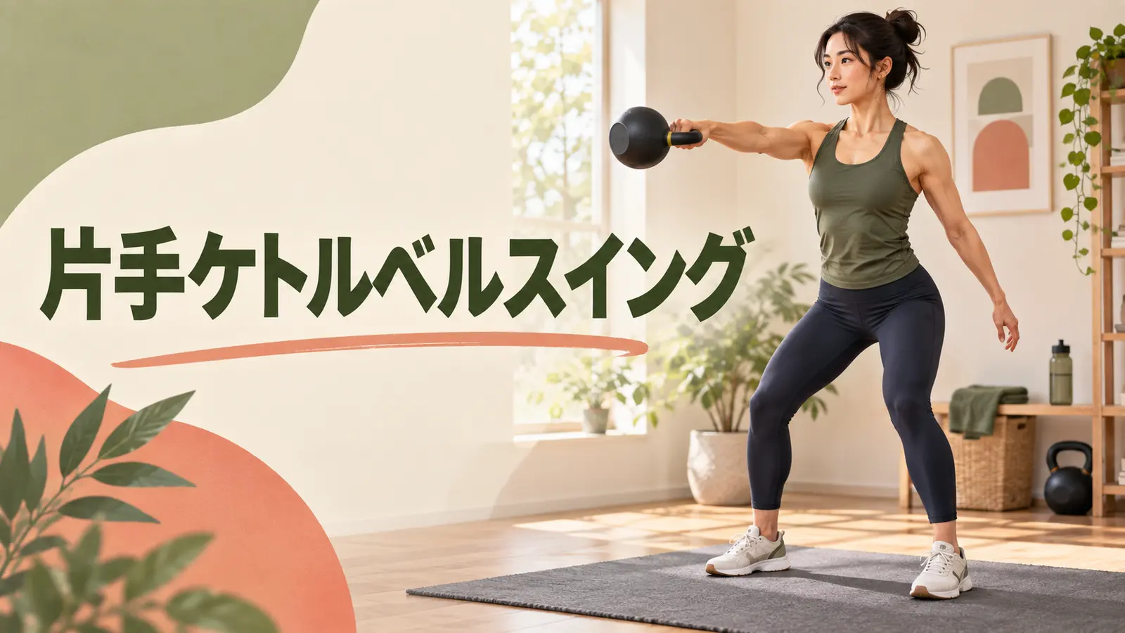片手で行うケトルベルスイング