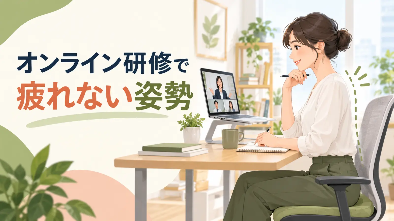 オンライン研修のポイントを紹介するアイキャッチ