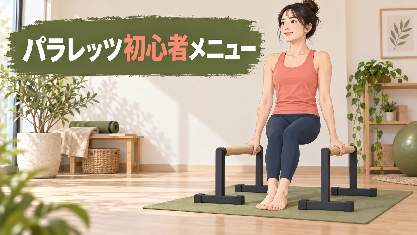 パラレッツ初心者メニュー｜支持姿勢から段階的に進める基本練習の内容を示す専用アイキャッチ