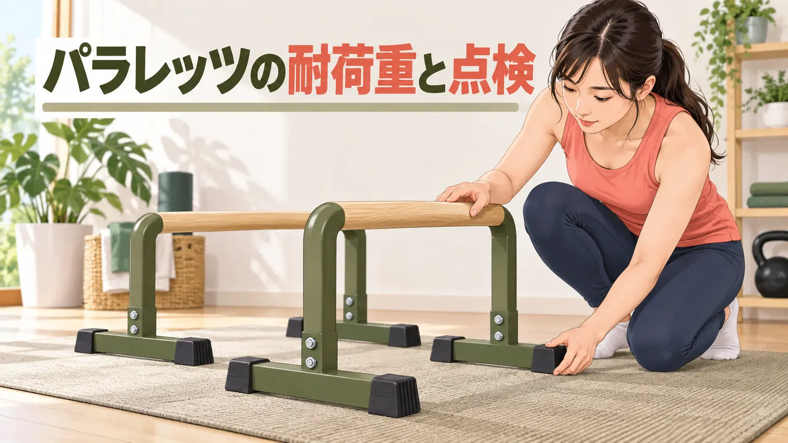 パラレッツの耐荷重と接続部点検｜使用前に確認したい安全項目の内容を示す専用アイキャッチ