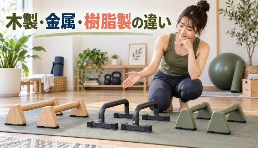 木製・金属・樹脂製パラレッツの違い｜材質と使用環境で選ぶ方法
