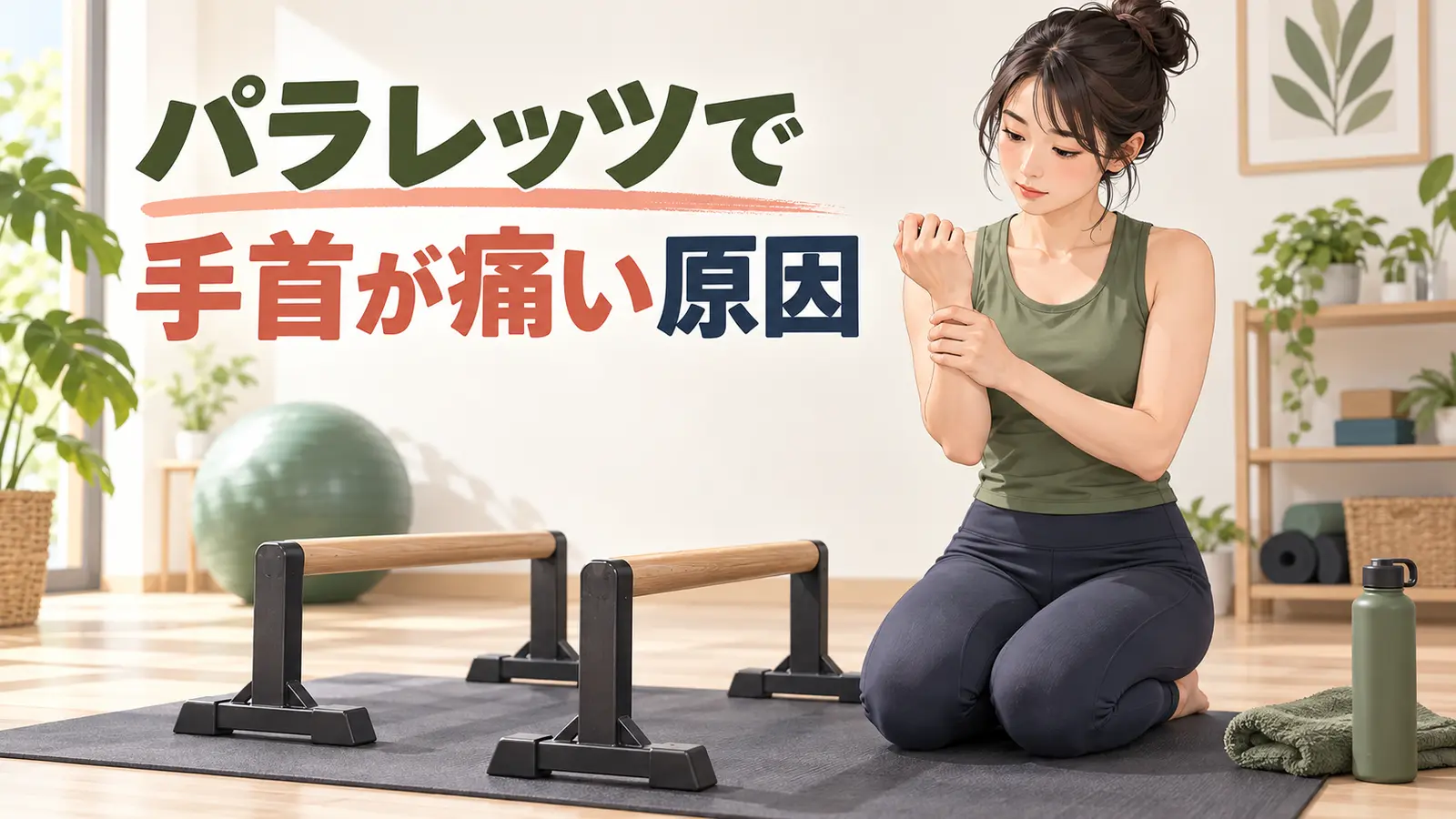 パラレッツで手首が痛い原因｜握り方・角度・荷重の見直し方の内容を示す専用アイキャッチ