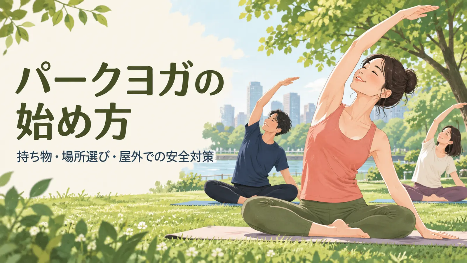 公園で安全にヨガを行うための準備と環境