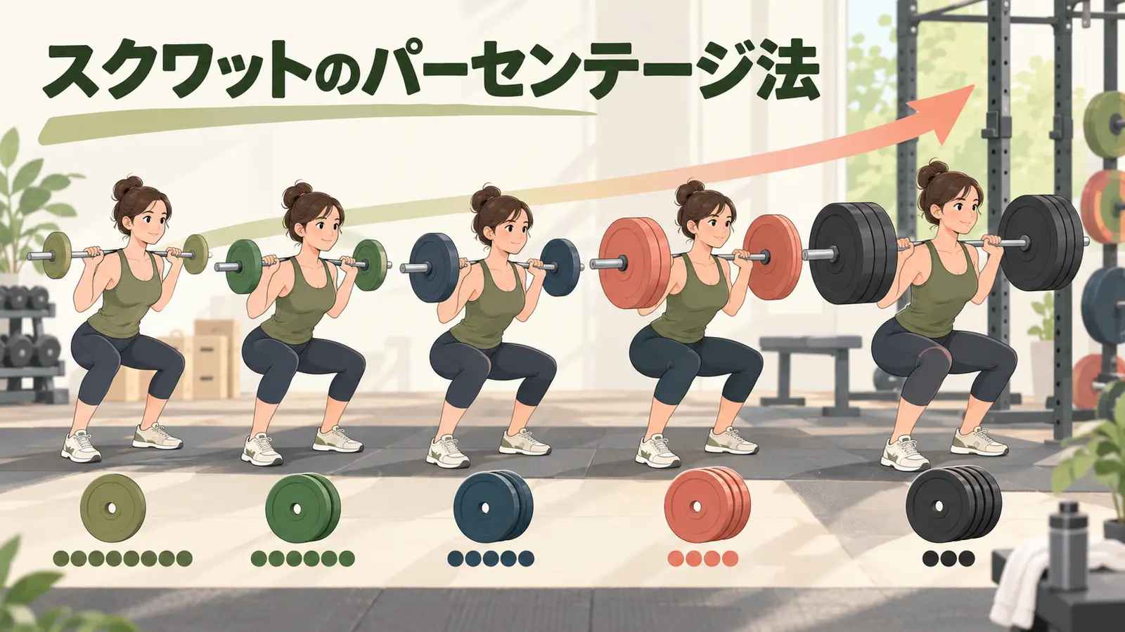 スクワットのパーセンテージ法