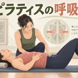 ピラティスの胸式呼吸