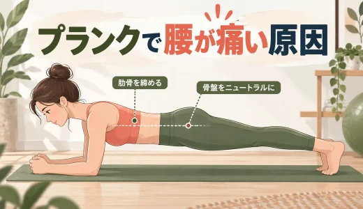 プランクで腰が痛い・反る原因｜腹圧を保つフォームの直し方