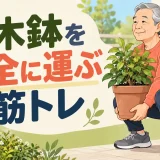 植木鉢を安全に運ぶための筋トレ｜腰・脚・握力を使う中高年向け練習