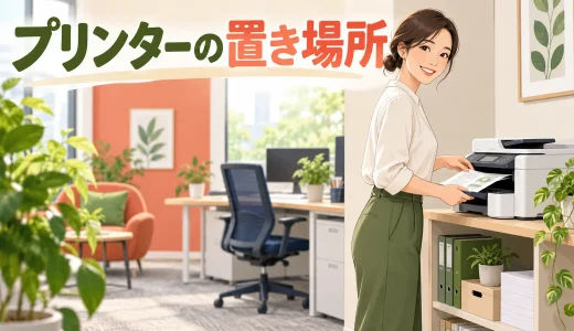 プリンターの置き場所と姿勢｜用紙交換で腰や肩をひねらない配置