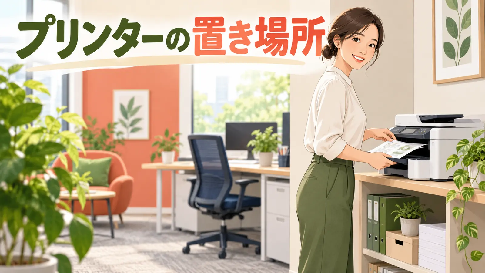 プリンターを無理なく使う配置
