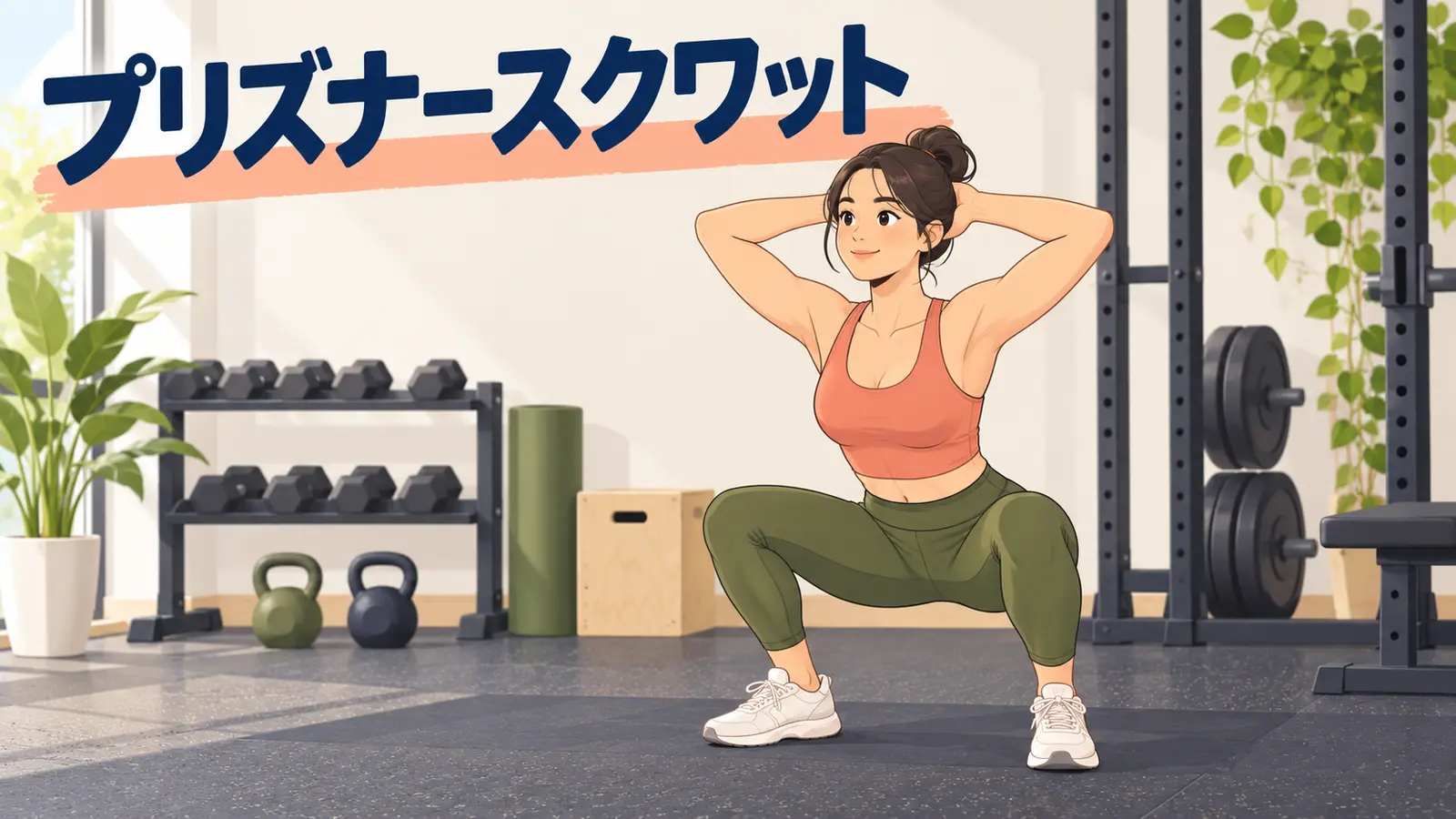 プリズナースクワットを行う様子
