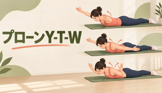 プローンY-T-Wのやり方｜肩をすくめず肩甲骨を動かす自重運動