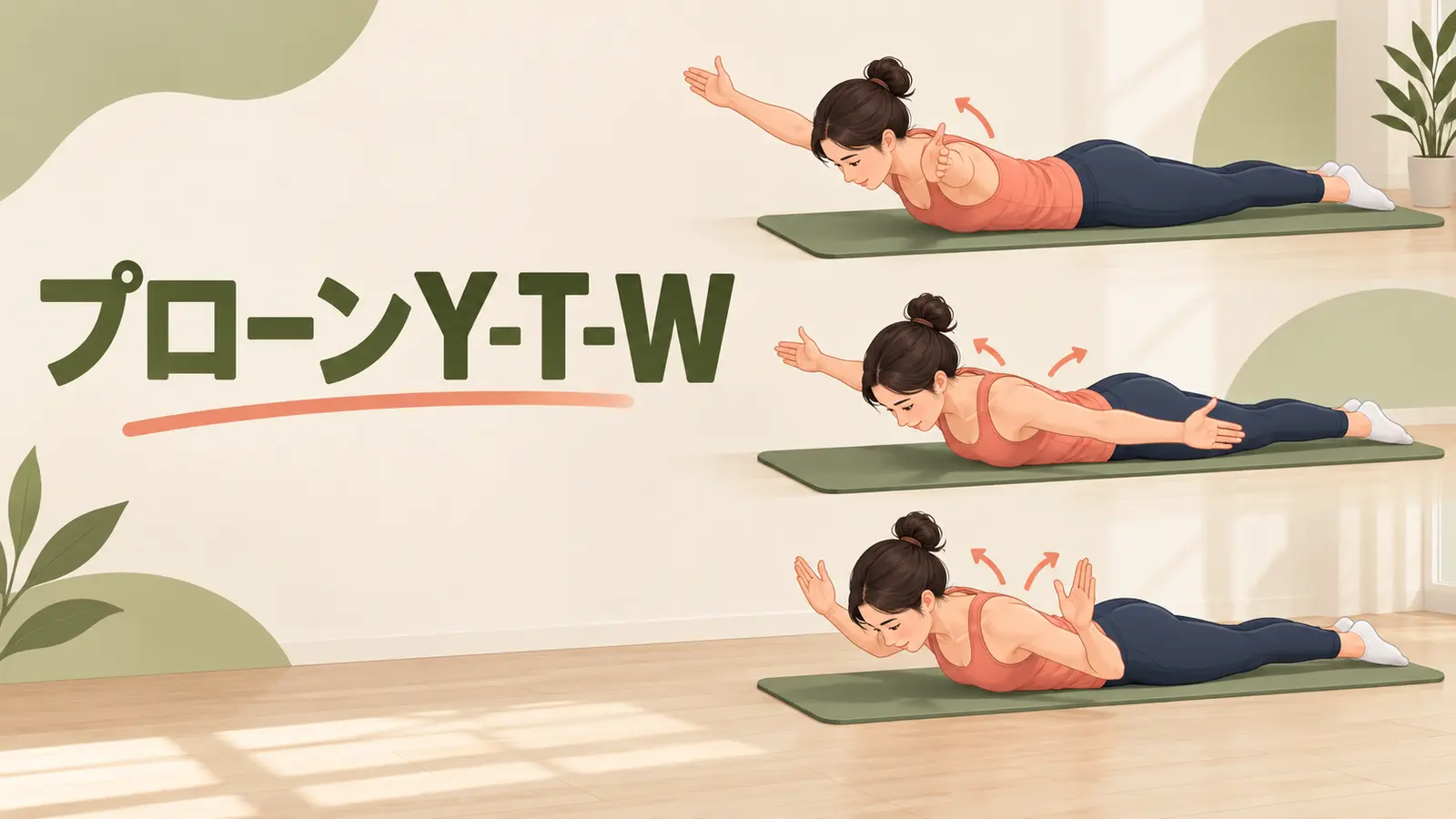 プローンY-T-Wの正しいフォーム