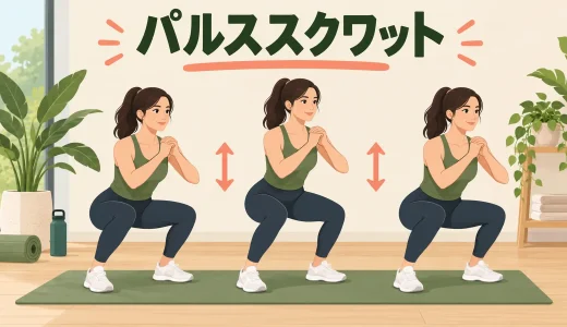 パルススクワットのやり方｜小さく動く幅・回数と膝を守るコツ