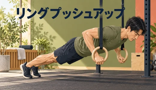 リングプッシュアップのやり方｜揺れを抑える基本