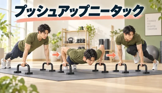 パラレッツ・プッシュアップニータックのやり方｜体幹を崩さない連続動作