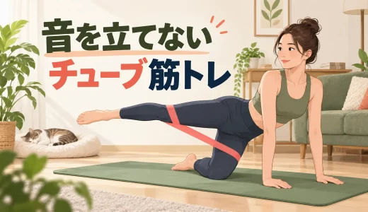 音を立てないチューブ筋トレ｜マンションでできる静音全身メニュー