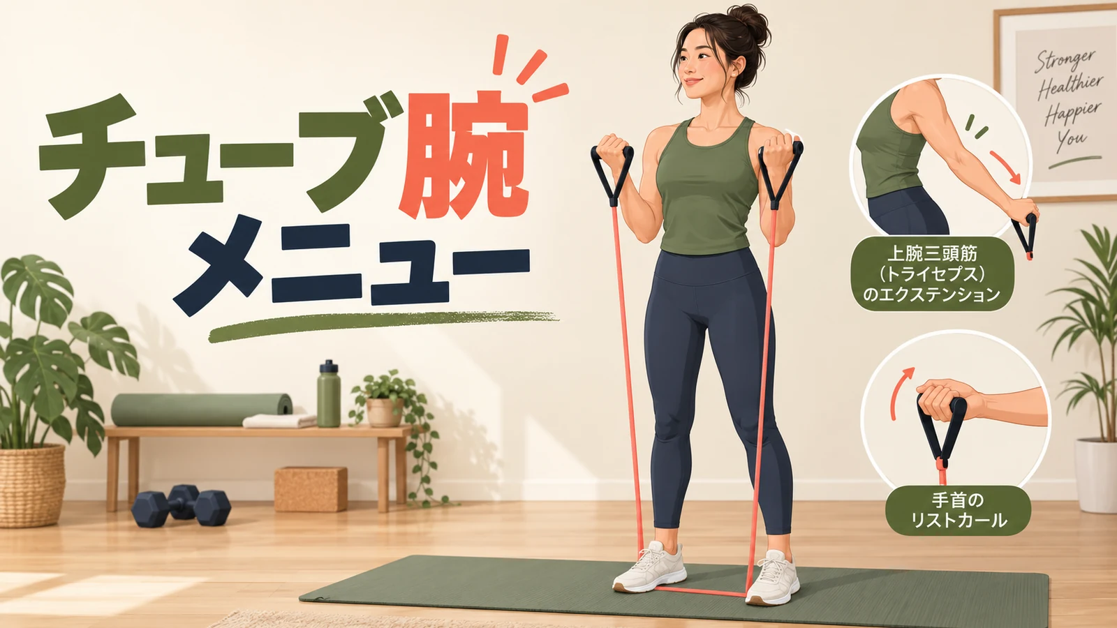 チューブ腕メニューを紹介するアイキャッチ