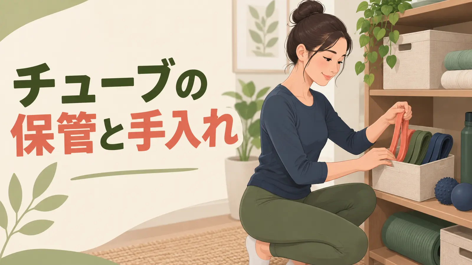 チューブの保管と手入れを解説するアイキャッチ