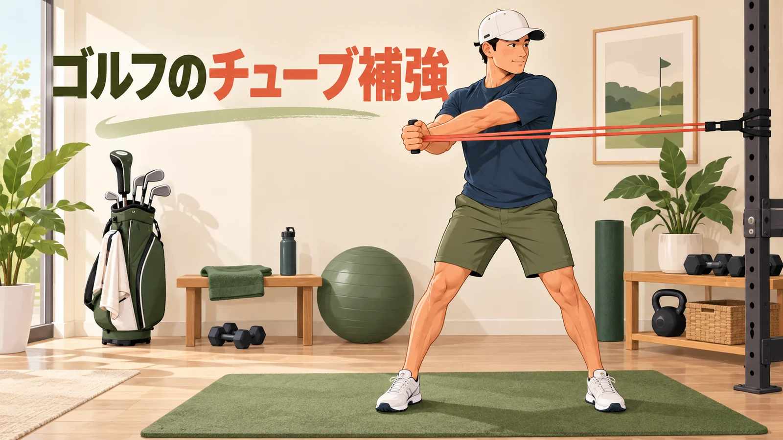 ゴルフのチューブ補強のアイキャッチ