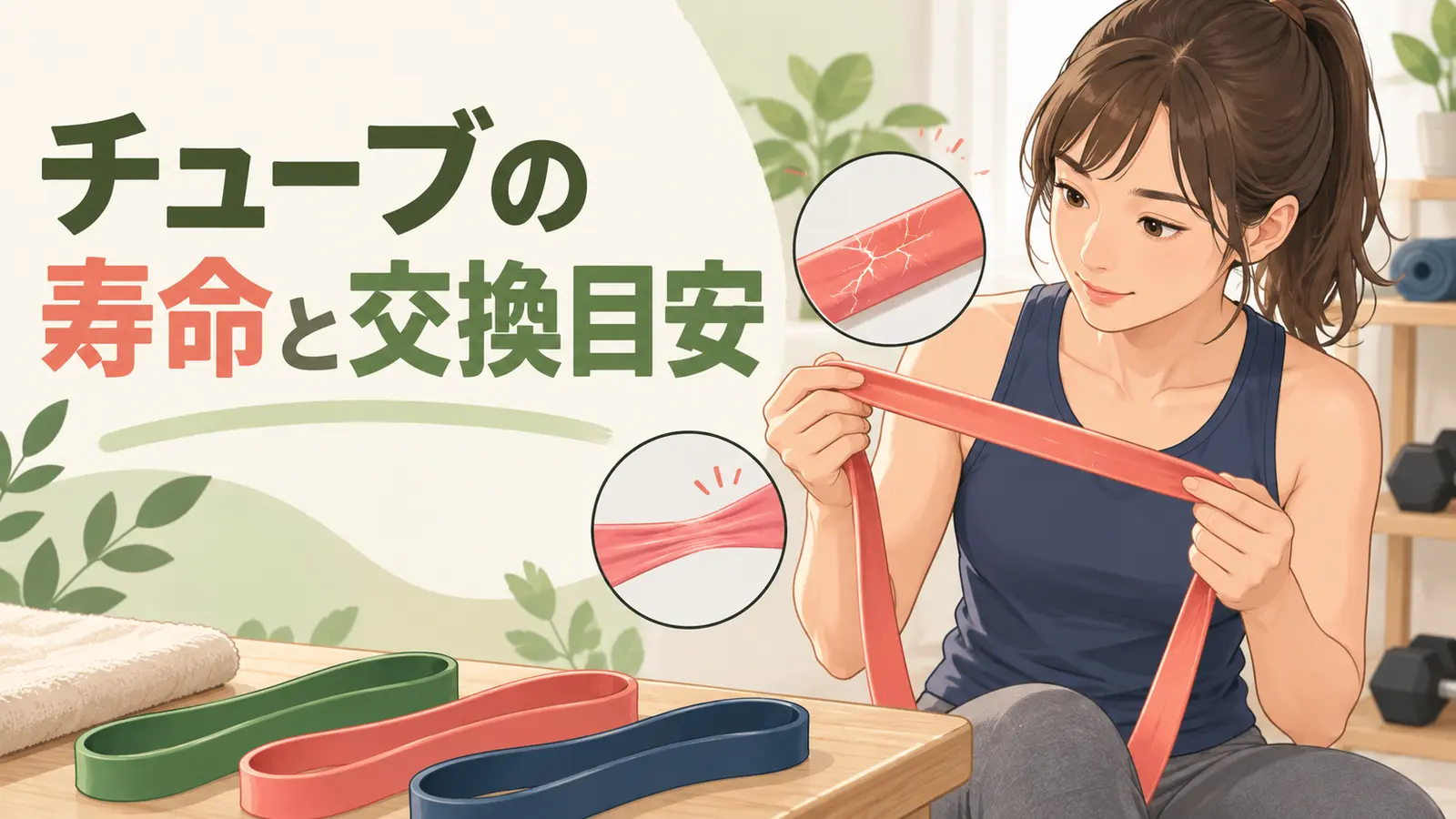 チューブの寿命と交換目安を解説するアイキャッチ