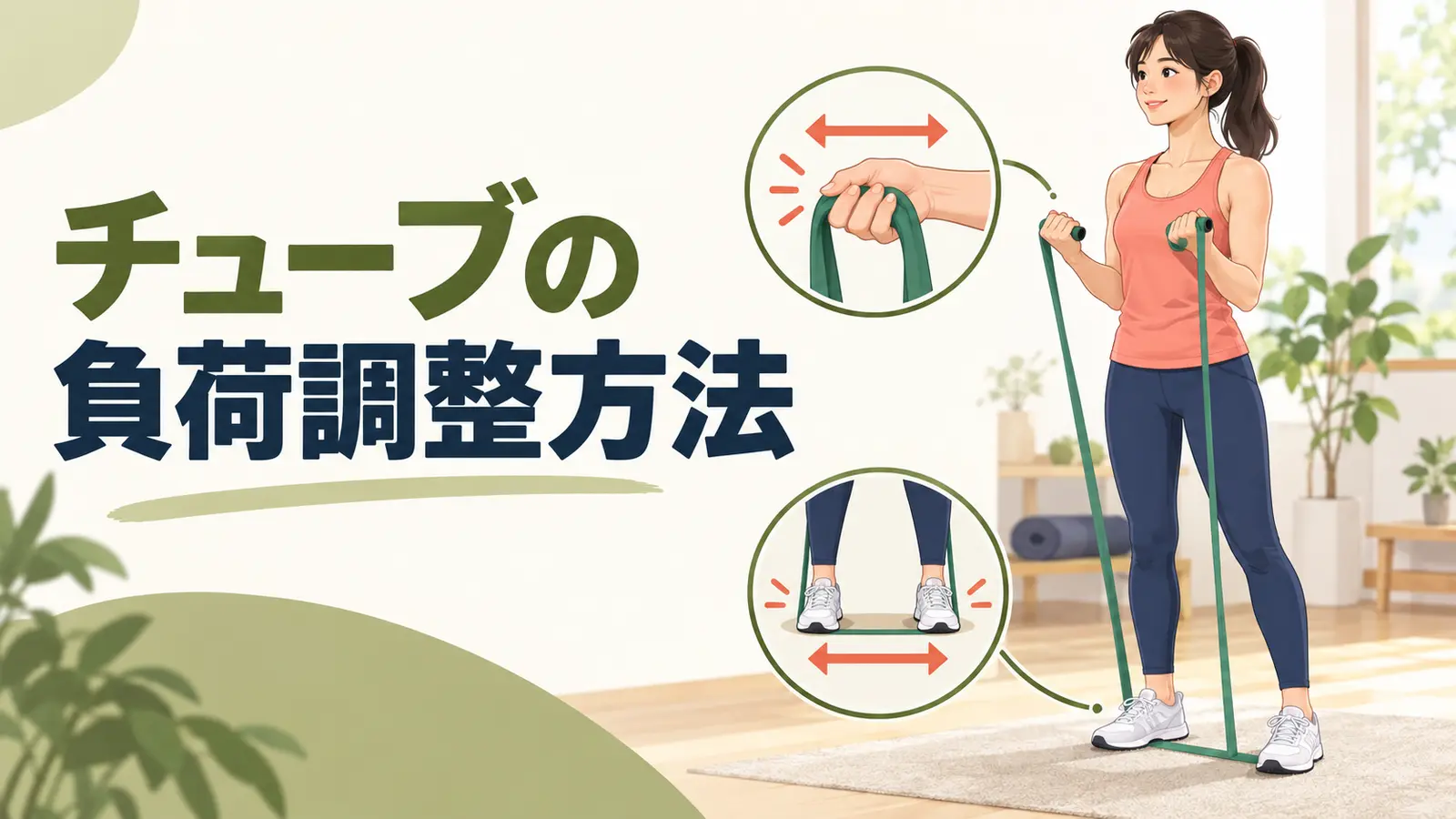 チューブの負荷調整方法を解説するアイキャッチ