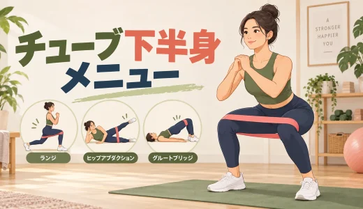 チューブ下半身メニュー｜自宅で脚とお尻を鍛える6種目