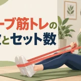 チューブ筋トレの回数とセット数｜初心者の目的別目安と増やし方