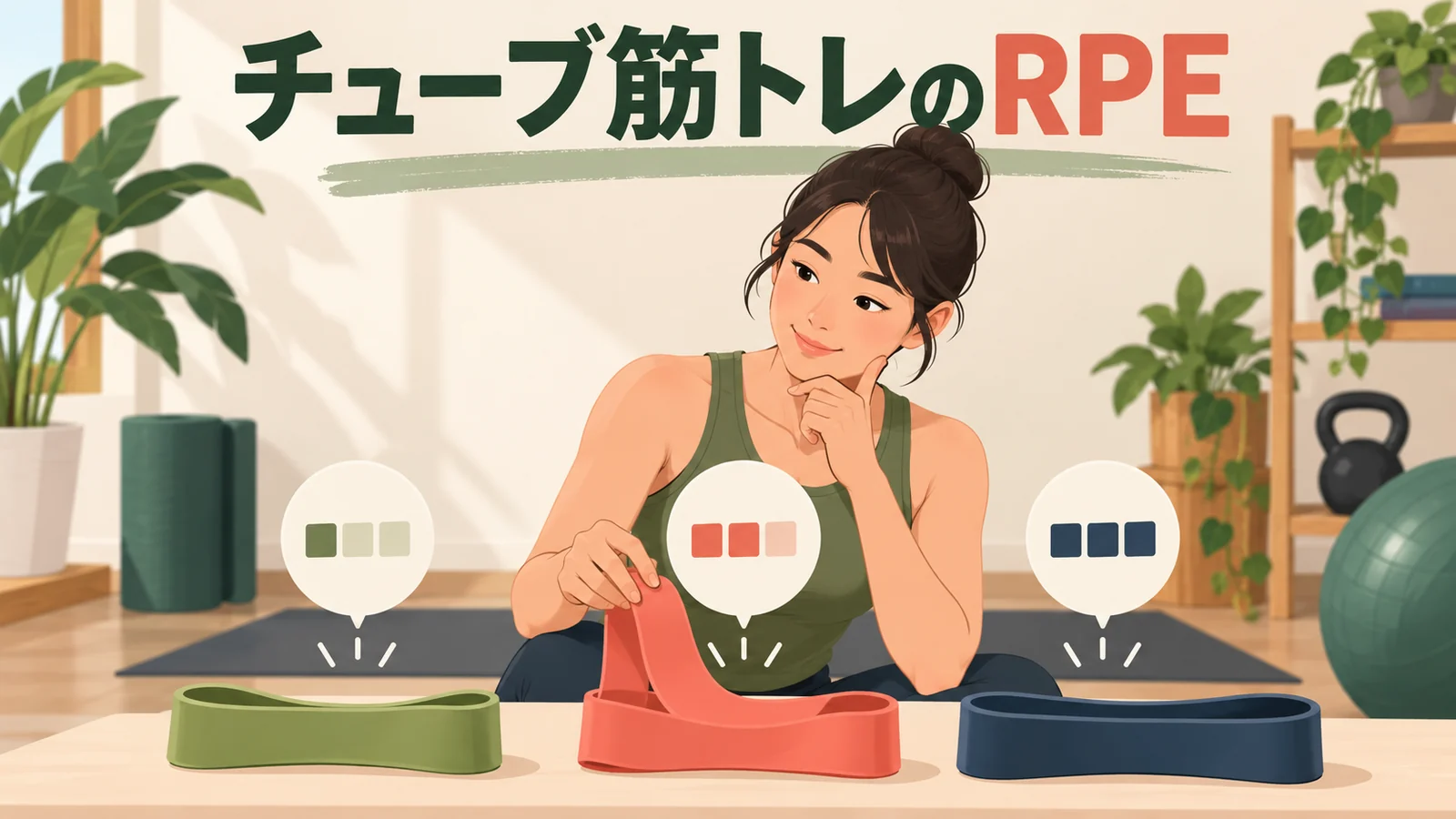 チューブ筋トレのRPEのアイキャッチ