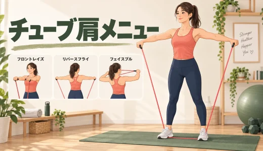 チューブ肩メニュー｜三角筋を前・横・後ろから鍛える5種目
