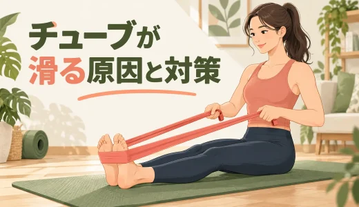 チューブが滑る原因と対策｜手・足・床でずれない使い方