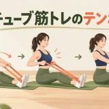 チューブ筋トレのテンポを解説するアイキャッチ
