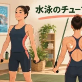 水泳のチューブ補強｜肩甲骨・背中・体幹を鍛えるメニュー