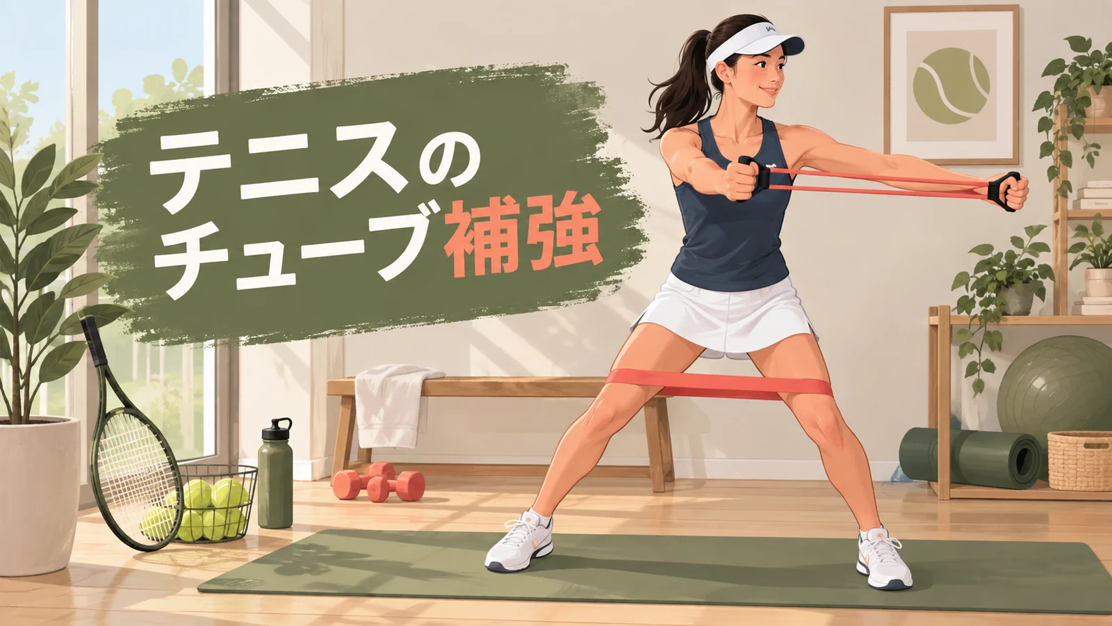テニスのチューブ補強のアイキャッチ