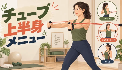 チューブ上半身メニュー｜自宅で胸・背中・肩・腕を鍛える6種目
