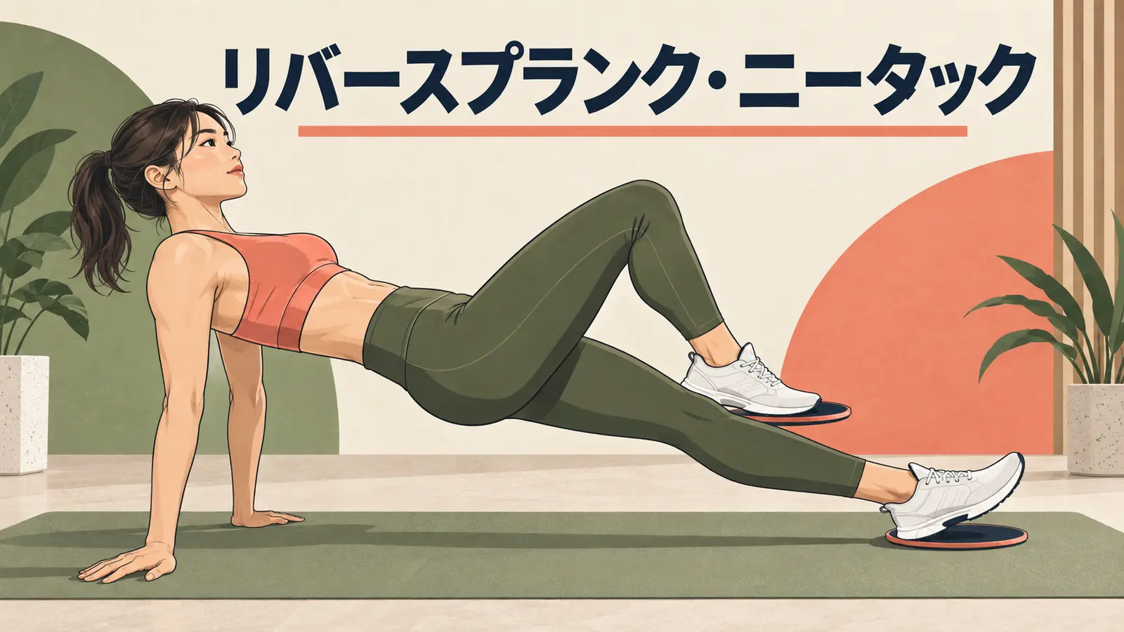 リバースプランク・スライダーニータックを解説するアイキャッチ画像