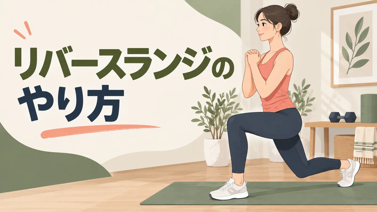 リバースランジの正しいフォーム