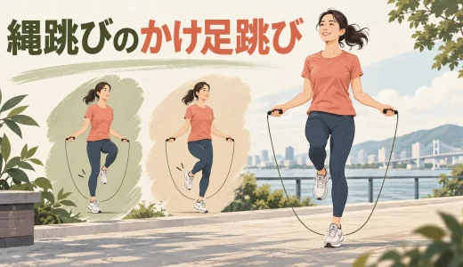 縄跳びのかけ足跳び｜足運びとロープ回旋を合わせるコツ