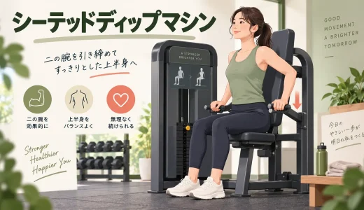シーテッドディップマシンの使い方｜シート・重量と胸・二の腕に効かせる方法