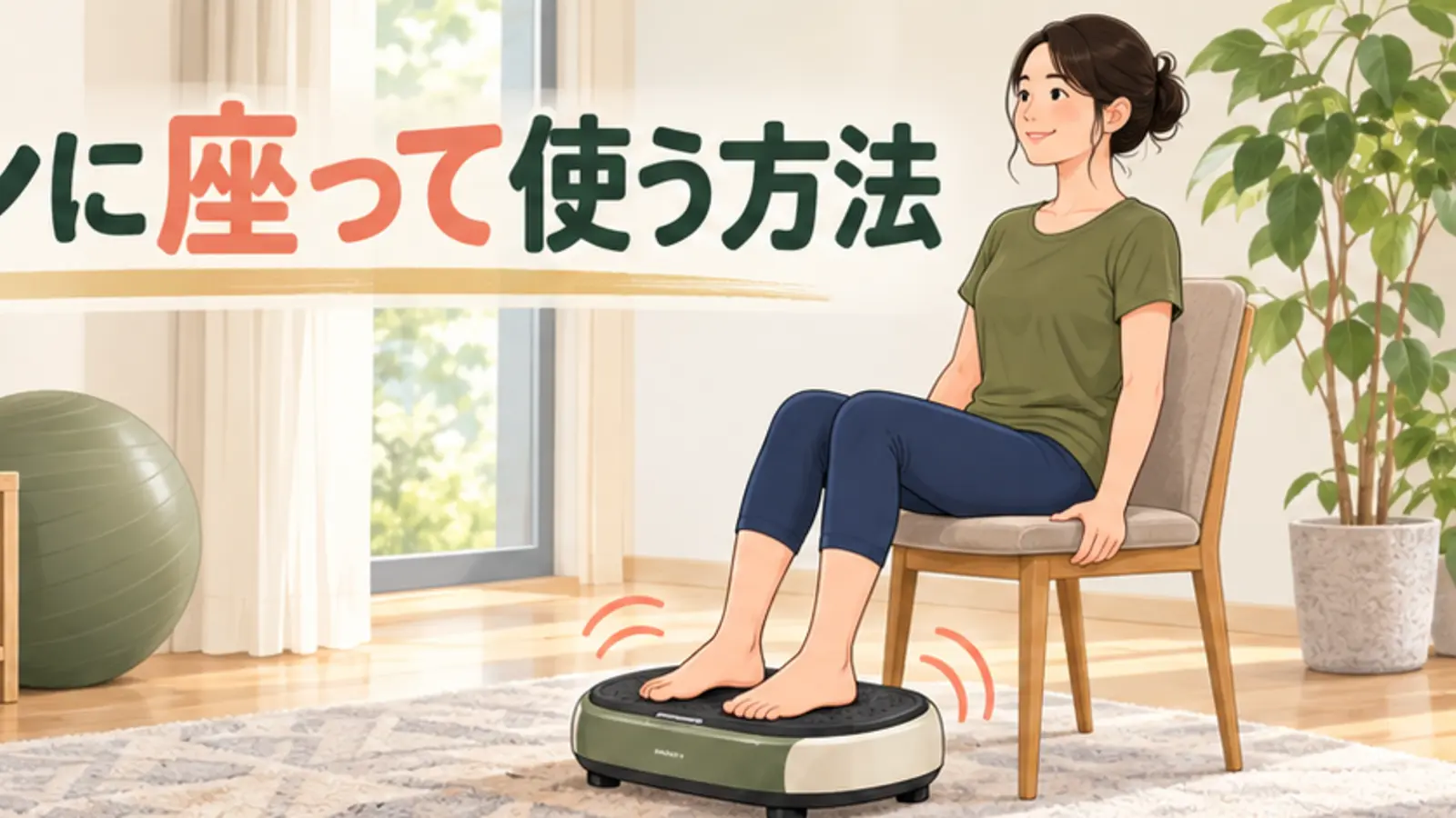 振動マシンに座って使う方法|立位との違いと注意点
