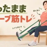 座ったままできるチューブ筋トレ｜椅子で全身を動かす6種目