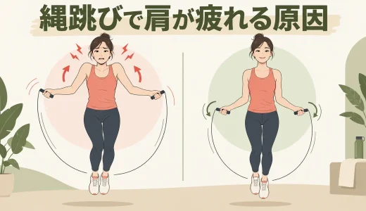 縄跳びで肩が疲れる原因｜腕の位置と回し方の見直し方