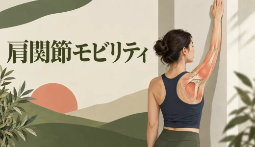 肩関節モビリティのやり方｜腕を上げやすくする安全なエクササイズ