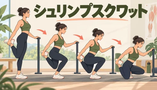 シュリンプスクワットのやり方｜段階練習・効果・膝を守るコツ