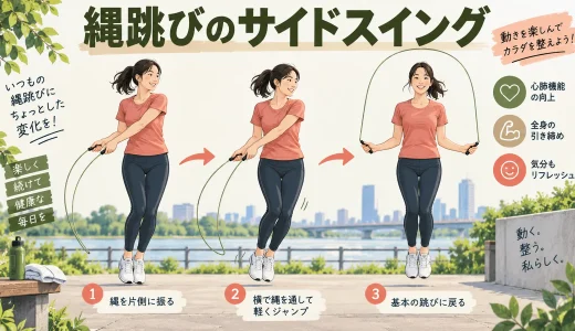 縄跳びのサイドスイング｜横振りから基本跳びへつなぐ方法