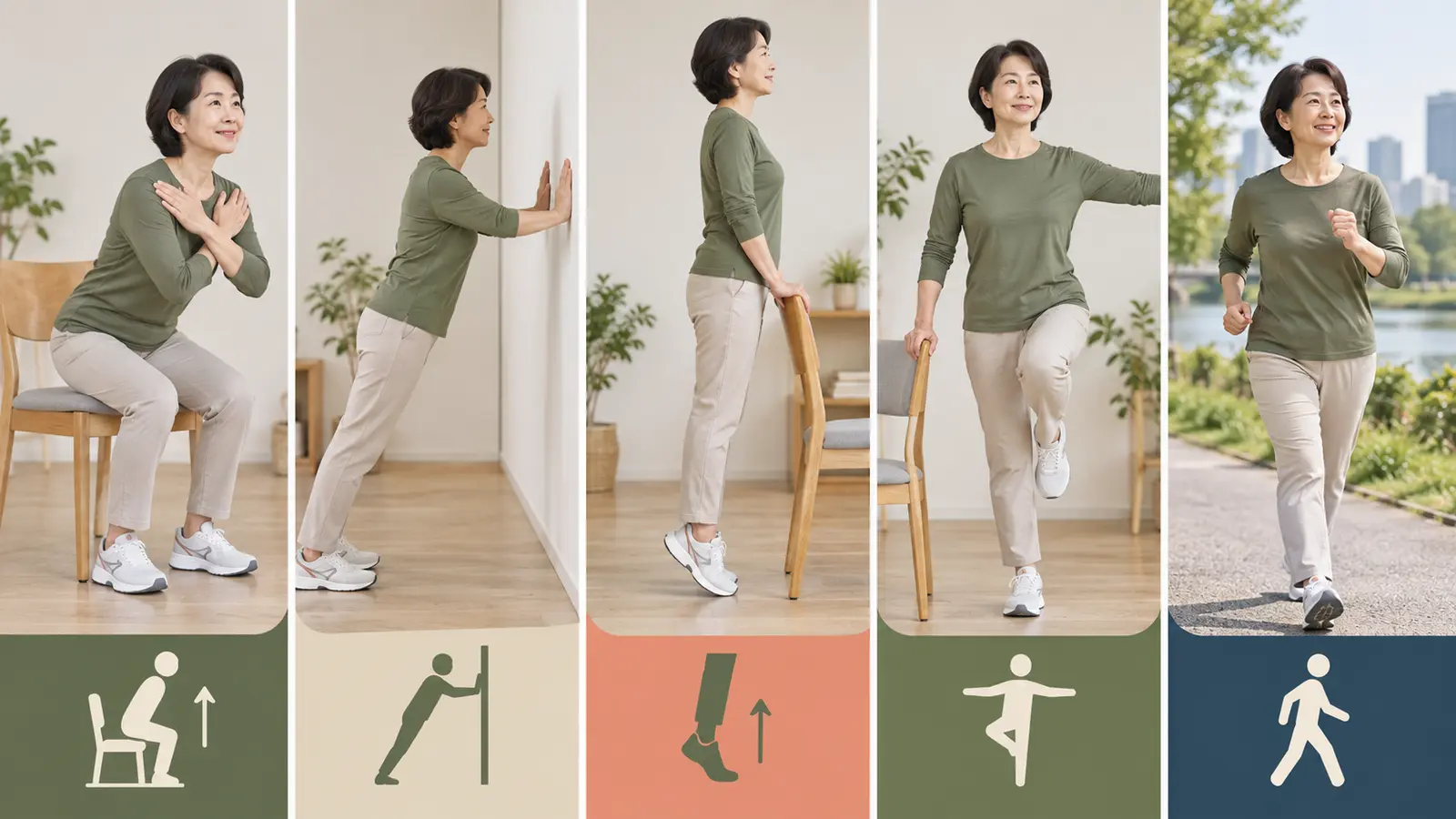 50代の筋力低下サインの具体的な練習手順