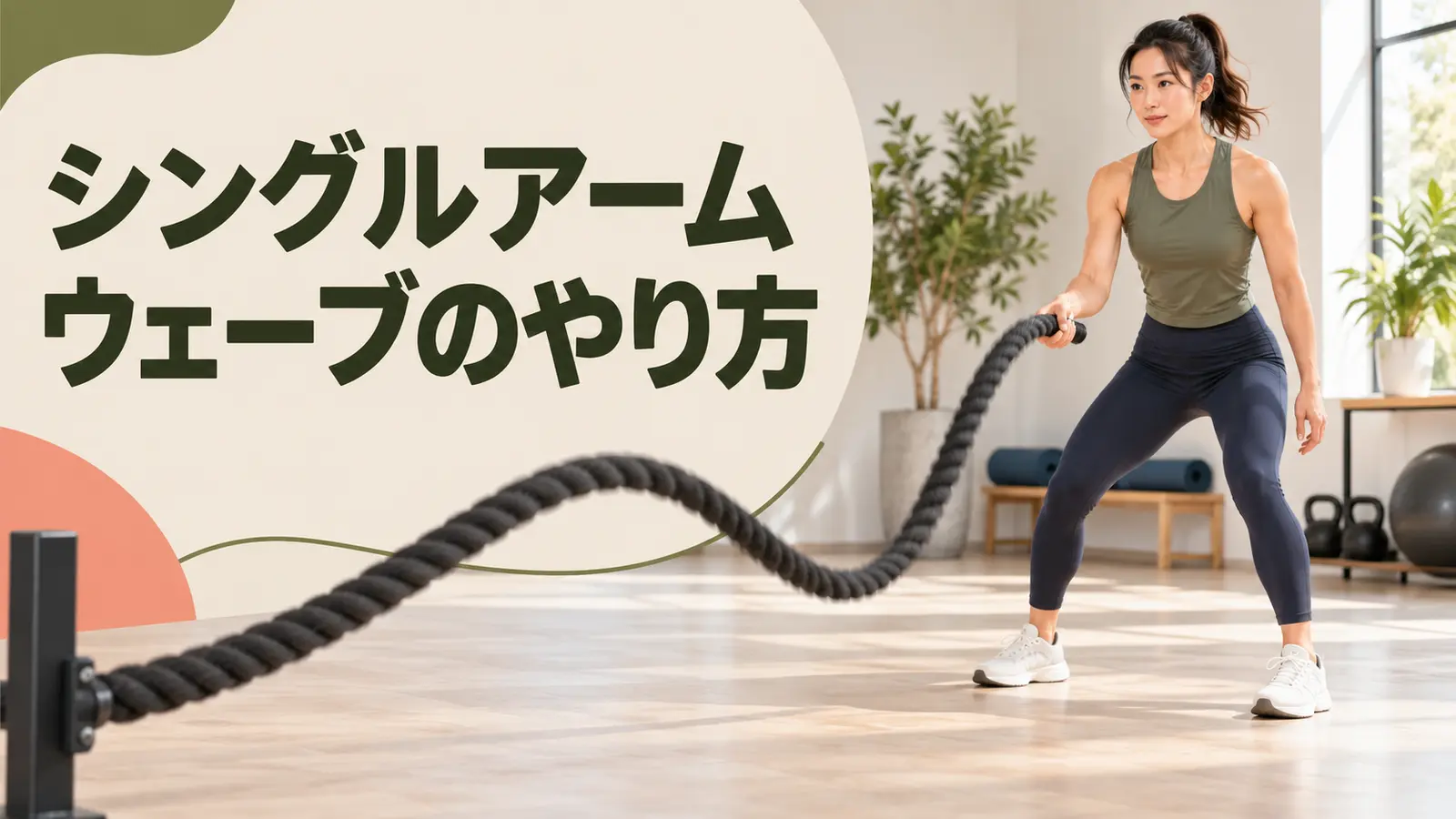 シングルアームウェーブを解説するアイキャッチ