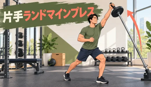 ワンアームランドマインプレスのやり方｜立ち方・左右差・体幹の安定